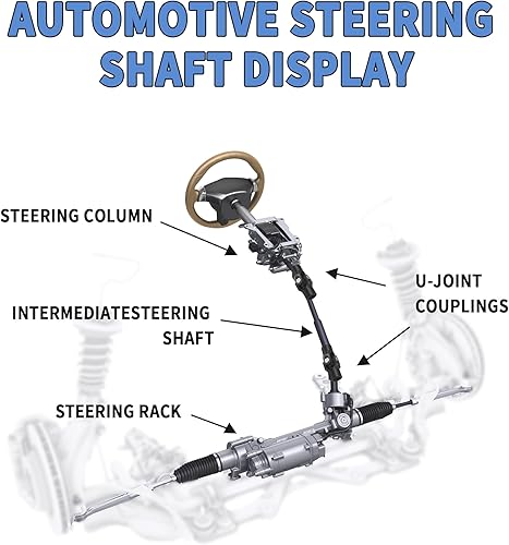 Miniatura 6 de 3/4" redondo x 3/4" redondo eje de dirección único junta universal U 3/4" redondo a 3/4" redondo negro eje de dirección acoplamiento universal 35°
