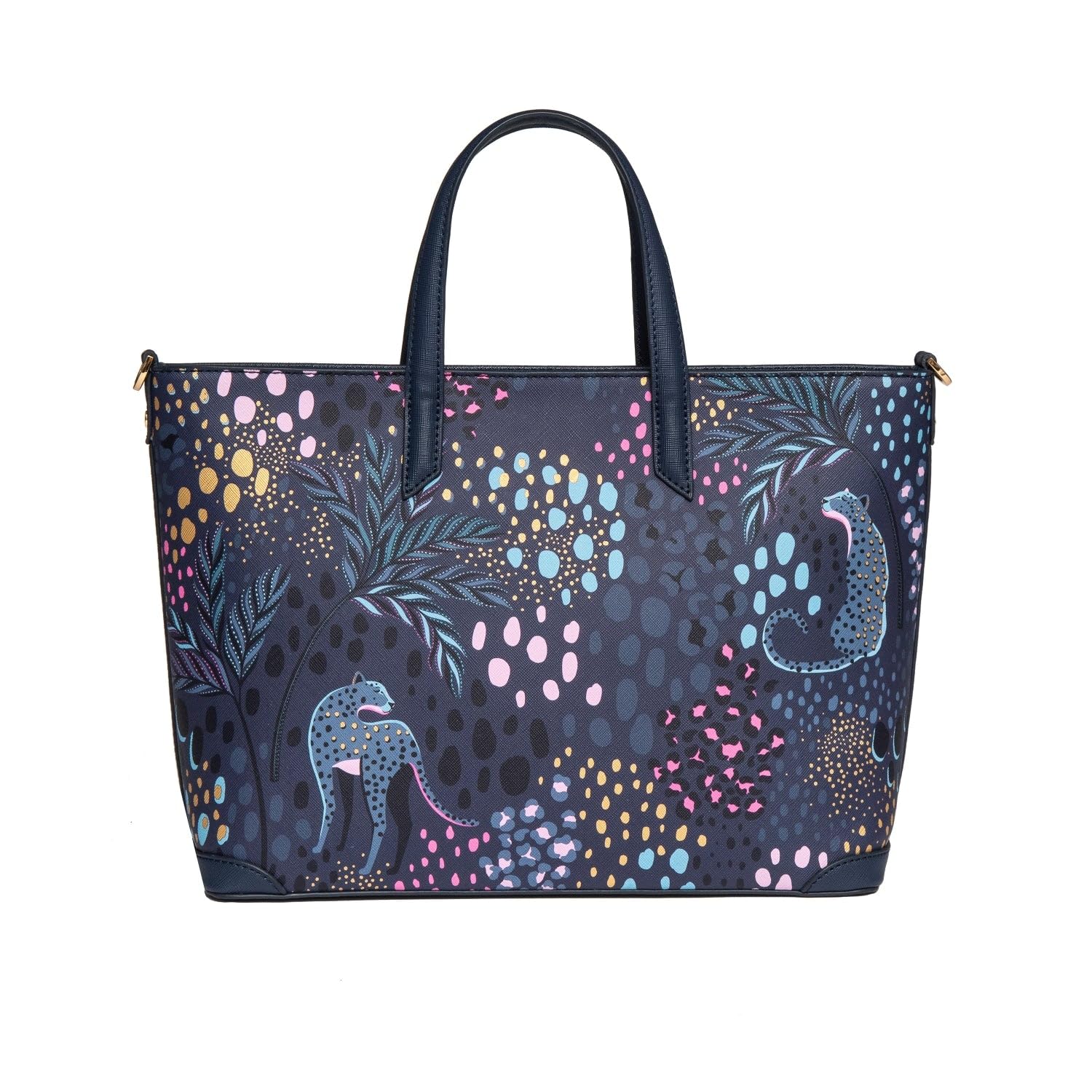 Sara Miller London Bolso de mano para mujer, para el trabajo, viajes, portátil, bolso de hombro con cierre de cremallera
