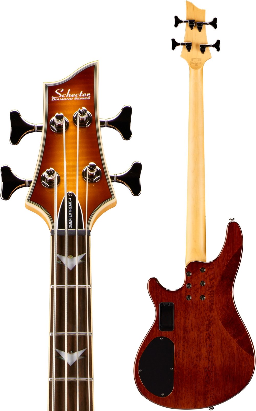 Amazon.com: Schecter Omen Extreme-4 - Vintage Sunburst : Musical