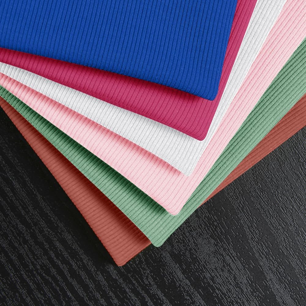 Chulianyouhuo レディース リブタンクトップ ニット スクープネック ノースリーブ フィット カジュアル トップス サマ