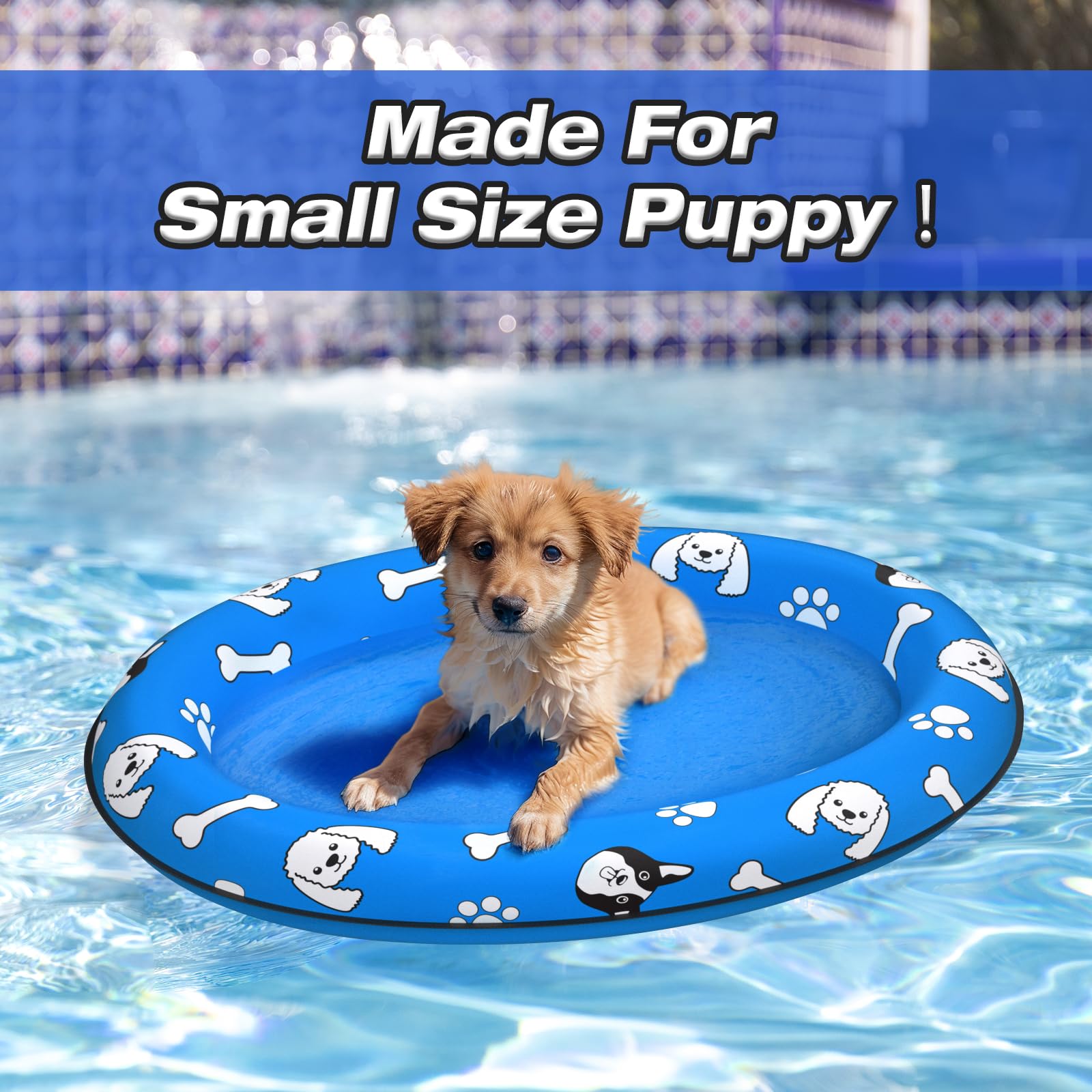 Amazon.co.jp: MICOOYO 犬用浮き輪 - 空気注入式犬用水泳用浮き輪 夏用