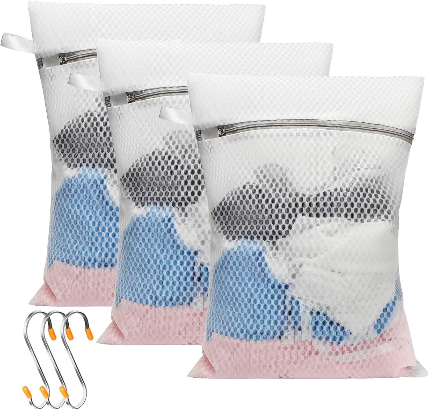 Total Wash 3 Pack Kayser Washbag Delicates Lingerie Bra Zip Laundry Wash Bag H10900 Bulk Filet De Lavage Machine A Laver - Foto 3