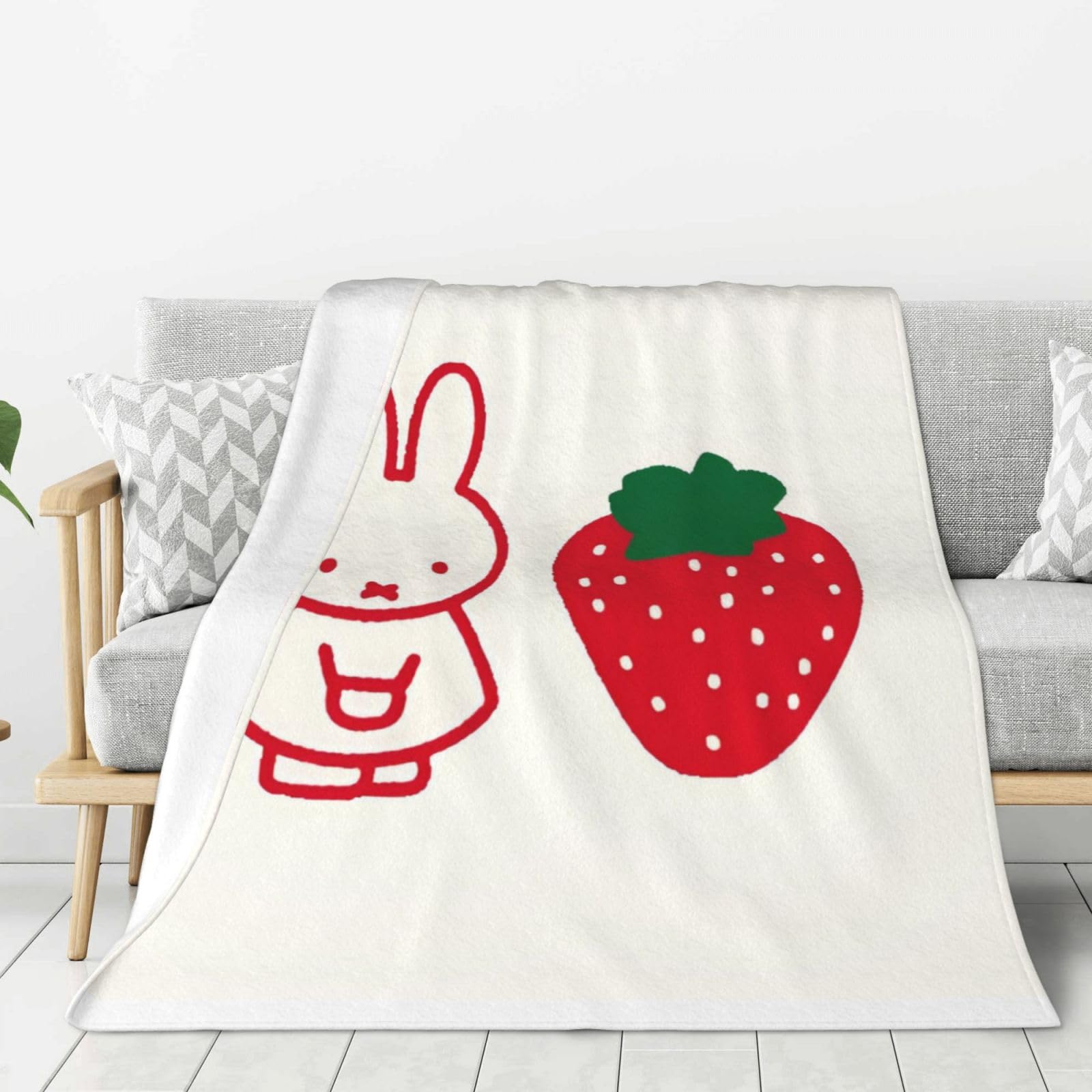 布团一毛布 Amazon｜ミッフィー いちご 毛布 ブランケット 布団 掛け毛布 膝掛け