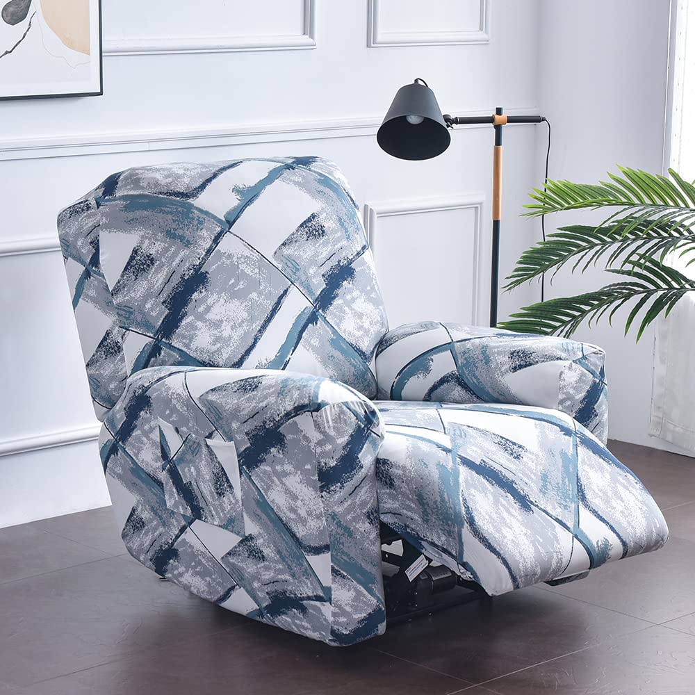 Housse de Chaise Longue Housses de Fauteuil inclinables Housse de Chaise Relax inclinables 4 pièces Housse de Chaise Longue
