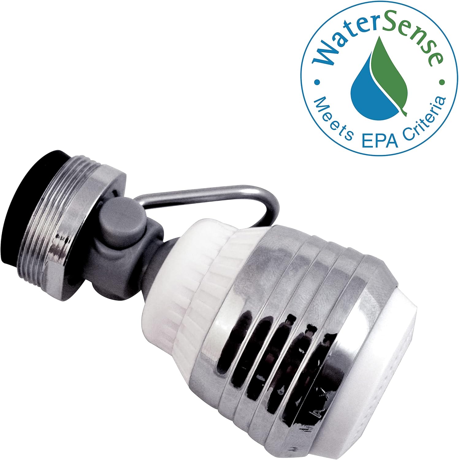 Faucet aerator with WaterSense logo