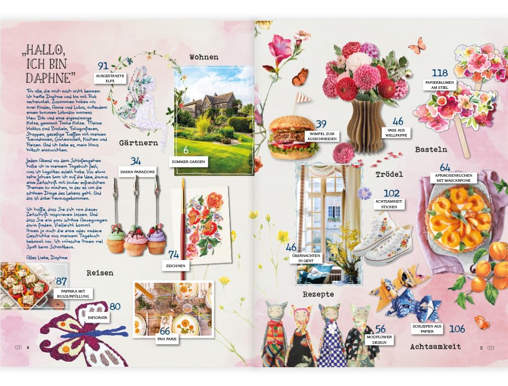 Daphne's Diary Magazine #1 2025: Rivista Interattiva Creativa In Italiano Con Idee Per Artigianato, Cucina E Viaggi