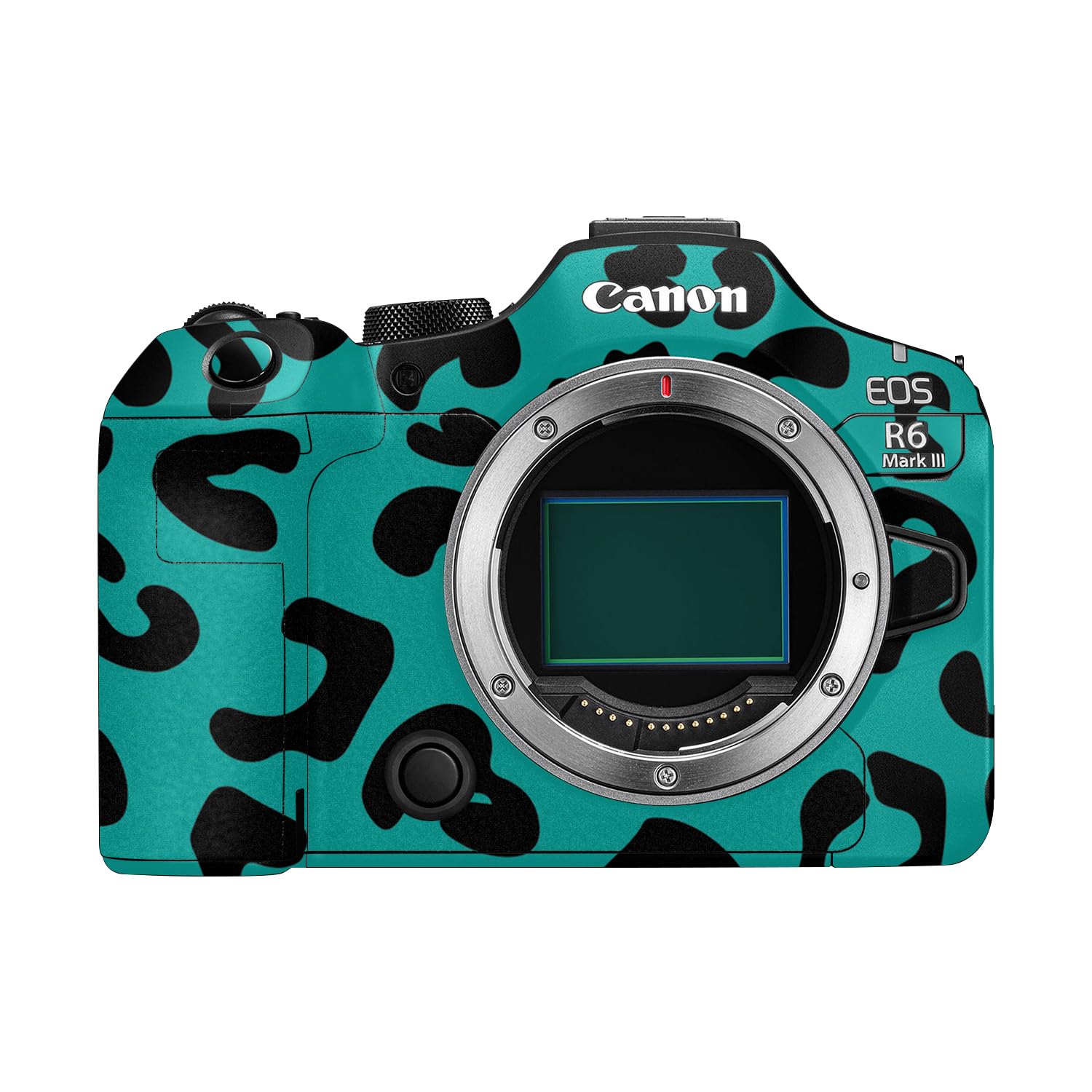 Camera Skin Compatible with Canon EOS R6 Mark III (2025) - Teal Leopard - Premium 3M Vinyl Protective Wrap Decal Cover - Easy to Apply | Crafted in the USA by MightySkins