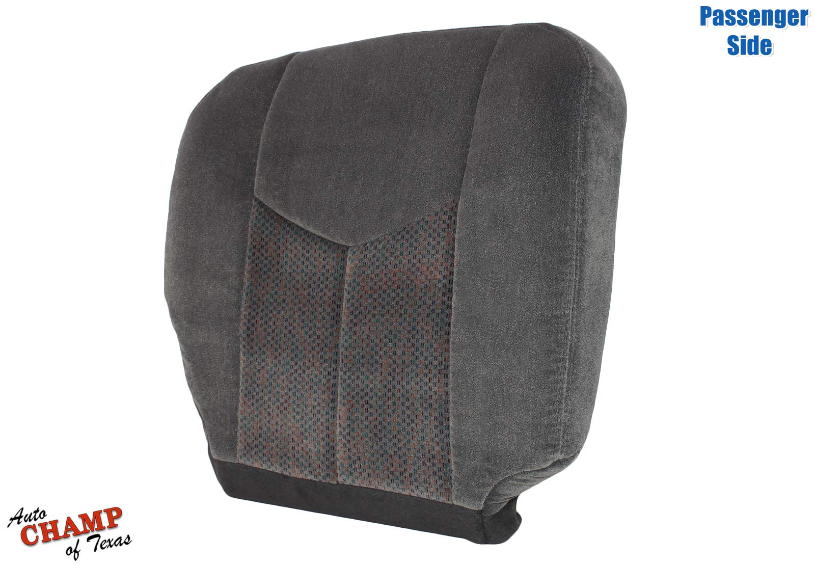 Auto Champ Of Texas: Passenger-Side Bottom Cloth Seat Cover Compatible with 2003-2007 Chevy Silverado 1500, 2500, 3500 LS, LT - Dark Gray
