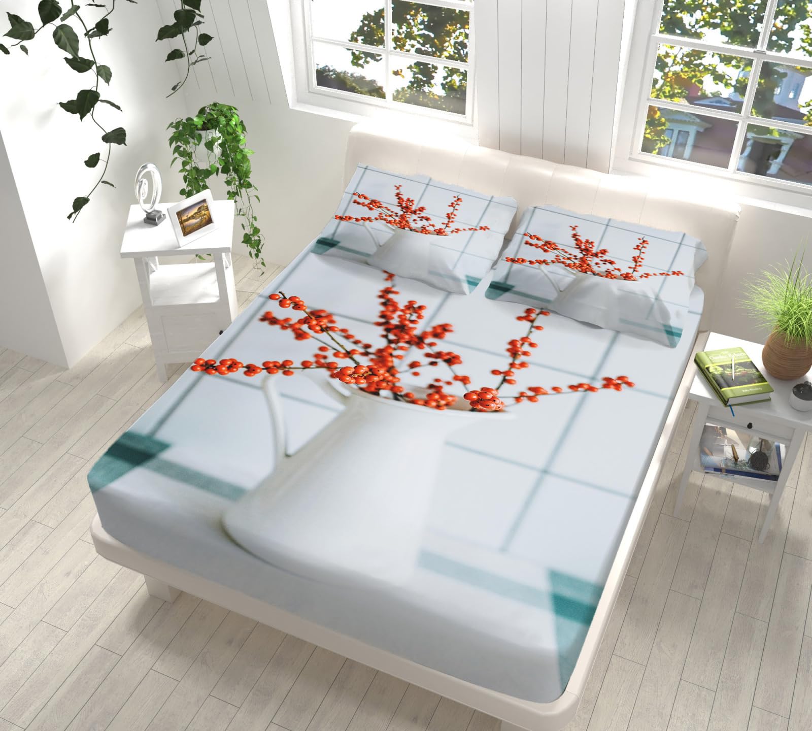 Spannbetttuch 100x200 Rote Creme Weiß Spannbettlaken 100x200cm Bettlaken Mikrofaser Atmungsaktiv Bed Linen Knitterfrei Matratzenbezug Waschbar Bed Sheets 30cm Extra Tiefe Spannbetttücher