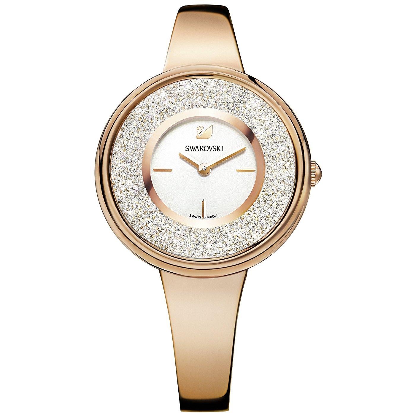 Swarovski Stainless Steel Women Crystalline Pure Analog Watch 5269250, Dial Color-White, Band Color-Rose Gold (B01NCQY12W) Amazon Price History, Amazon Price Tracker