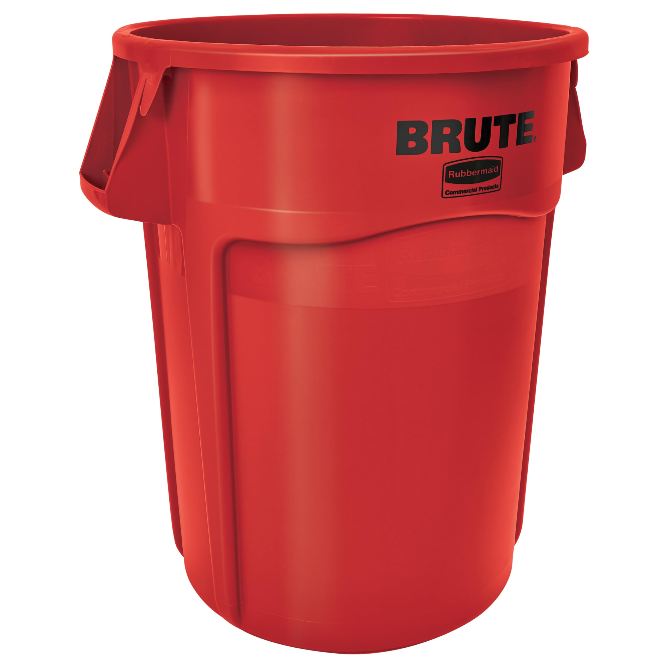 Rubbermaid Commercial Products Vented Brute Container | Large Heavy-Duty Waste Bin | 167 l, Red