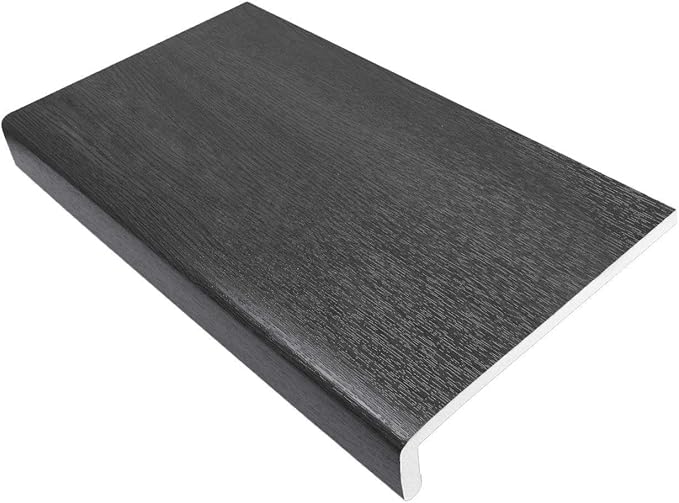 175mm Grey UPVC Window Board/Cill Cover 1.25m Long 9mm Thick Plastic