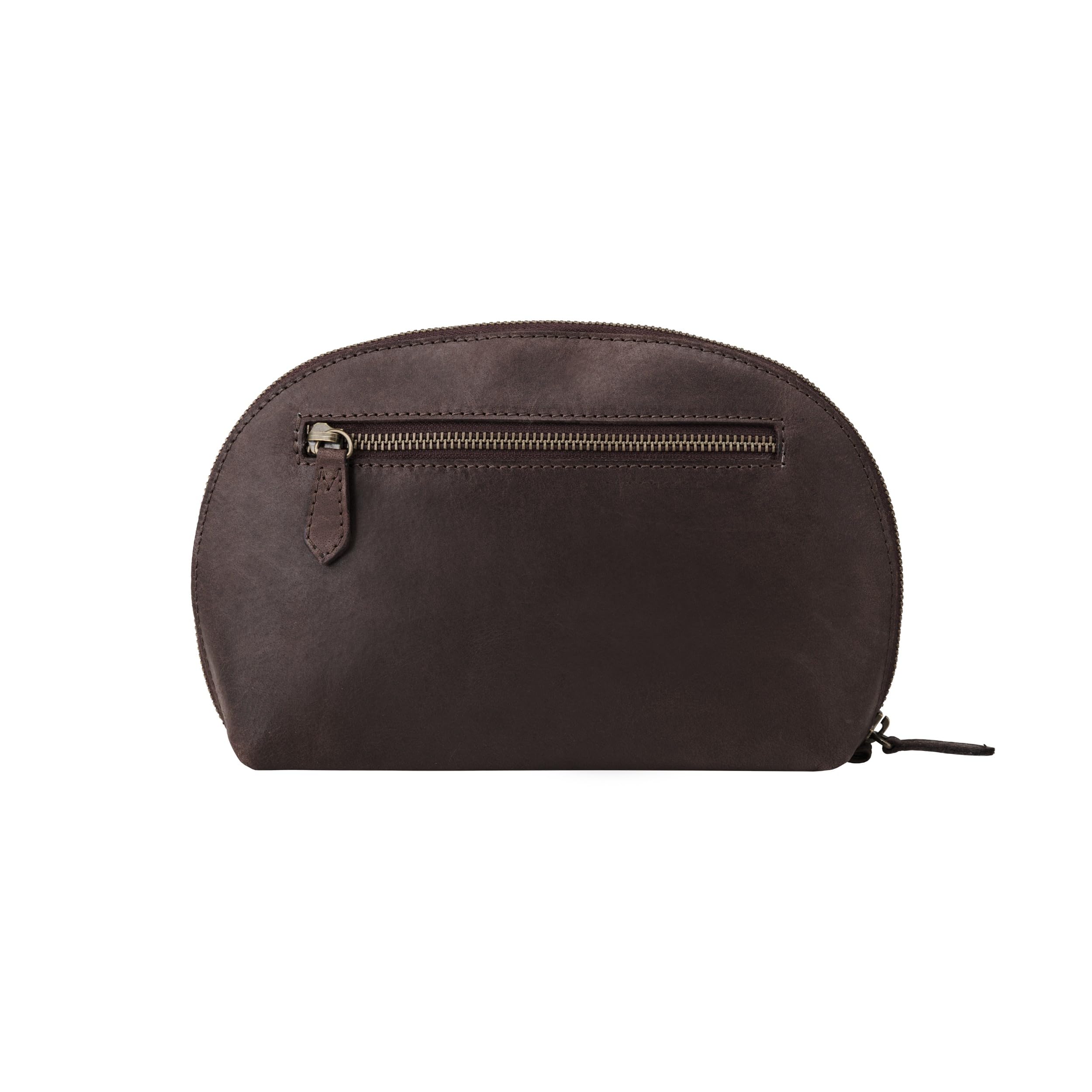 DRAKENSBERG Skórzana torba na kable 'Keaton' małe etui na kable i organizer na kable do ładowania, ładowarki i akcesoriów technicznych, kawowo-brązowy, casual