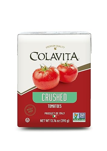 COLAVITA Tomates triturados italianos, caja de recreación Tetra, embalaje sostenible, 13.76 onzas (paquete de 16)