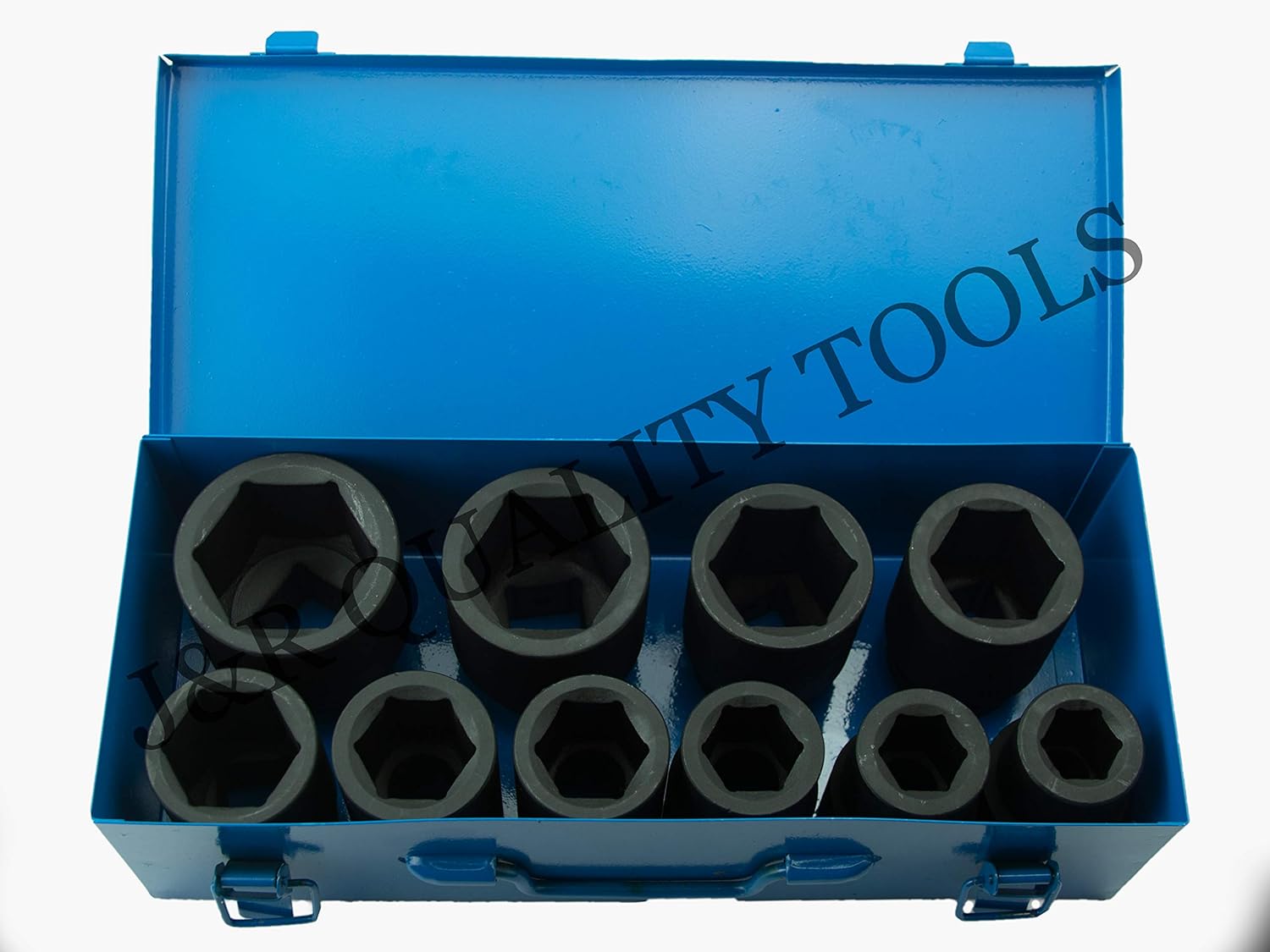 VCT 1" Drive Deep Impact Socket Set, Metric, CrV, 6-Point, 22mm - 50mm, 10-Sockets