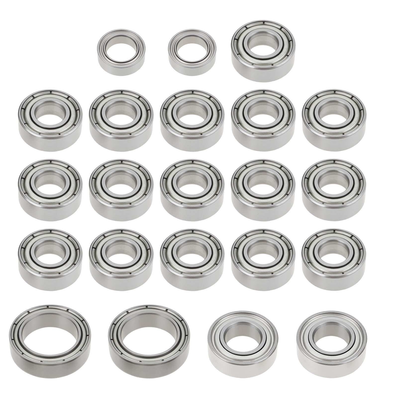 YINETTECH 22 Pack Full Bearing Set Compatible with Ta-miya CC-02 Chassis Replace OEM TAM54910 RC Ball Bearings 850 1150 1260 1510
