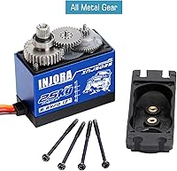 Vista 3 de INJORA RC Servo 55.1 lbs Servo Digital Servo Alto Torque RC Piezas para 1:10 RC Crawler VP VS4-10 SCX10 Pro SCX10 TRX4 D90