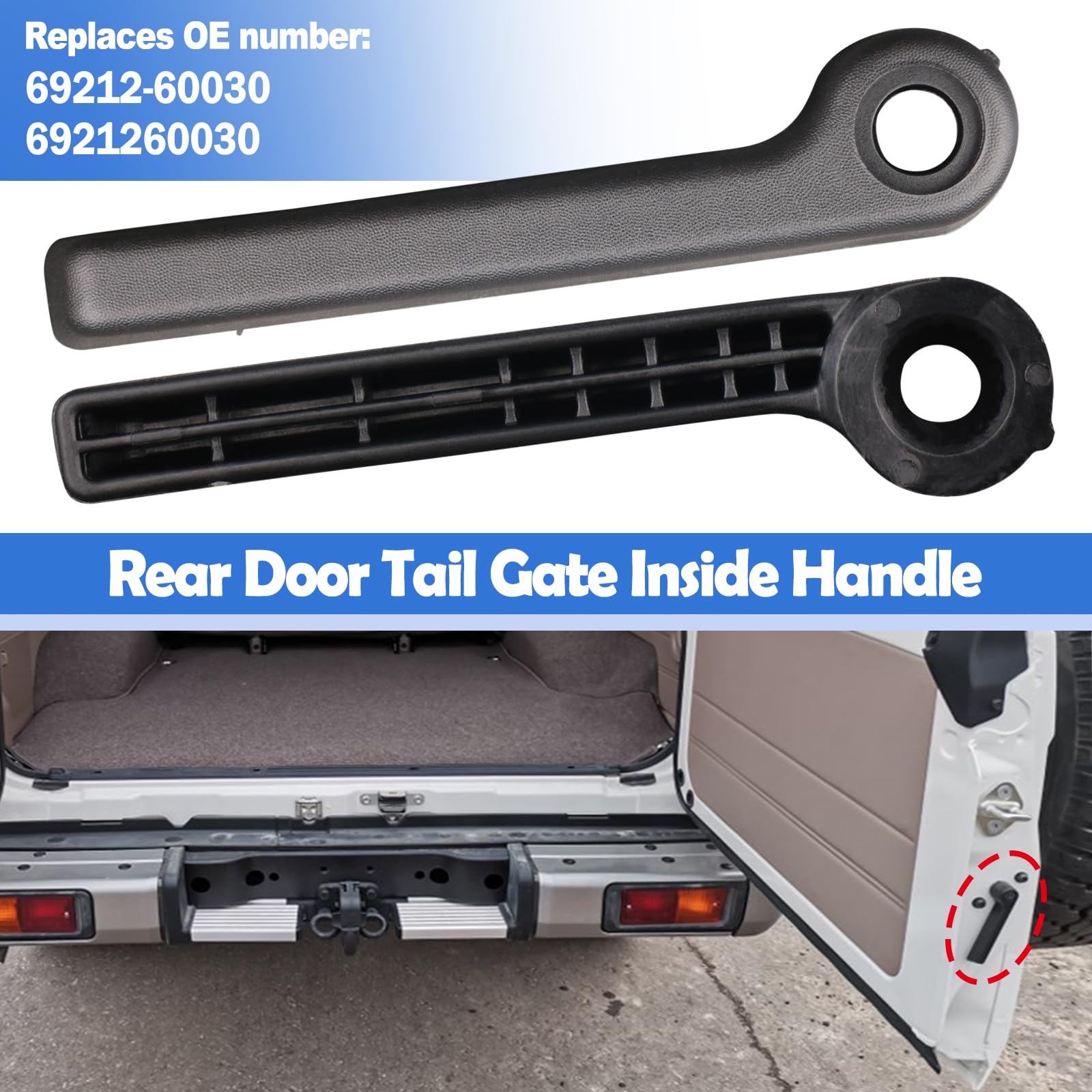 リアゲートハンドル　アクチュエーターセット Amazon.com: Osompar Rear Door Tailgate Inside Handle Compatible