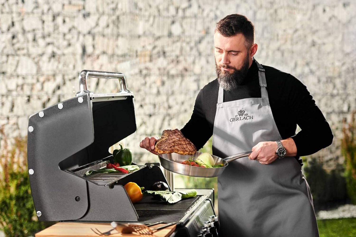 Gerlach Prestige Pan which is Made of Stainless Steel 24 cm Prestige-, 24cm