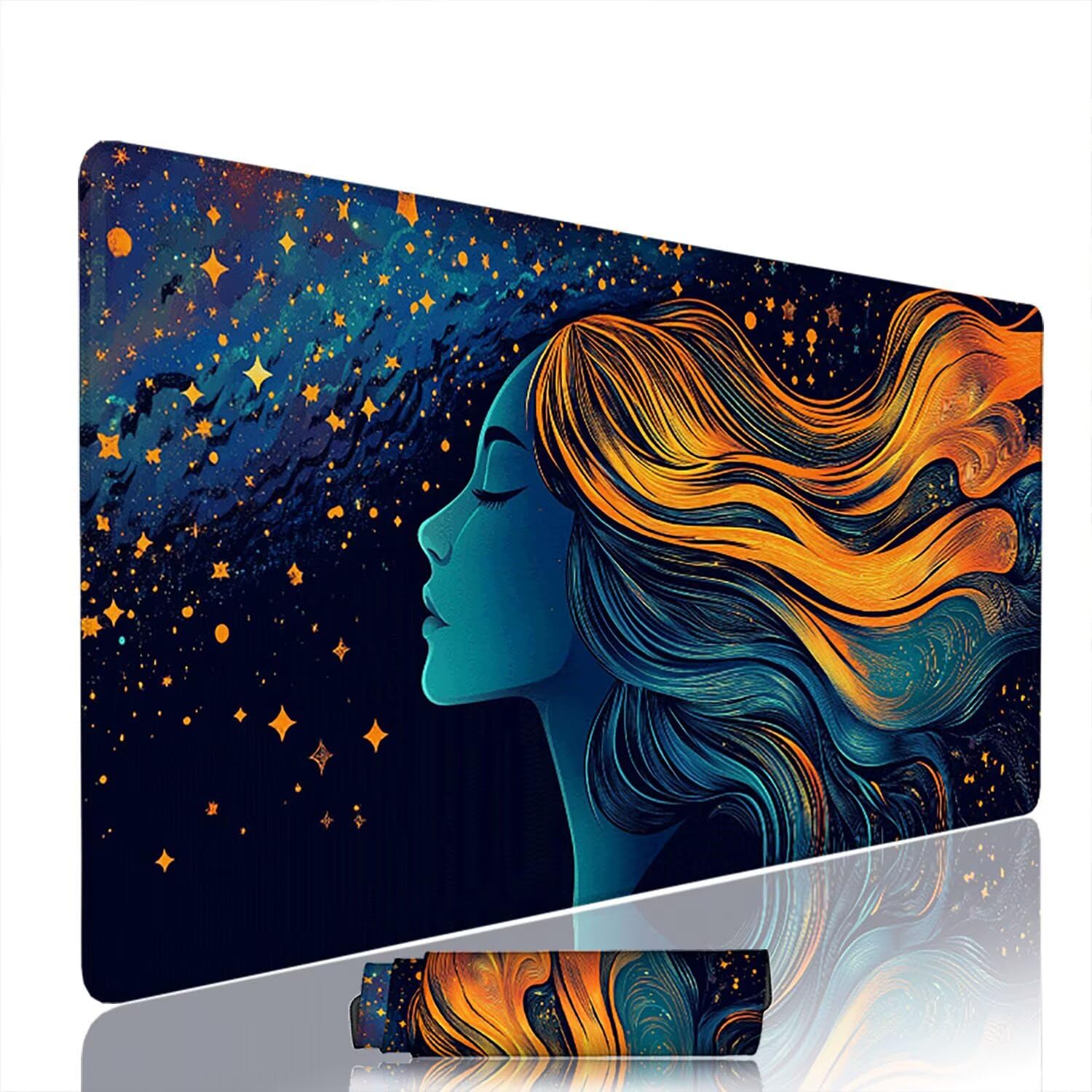Abstrakcyjna podkładka pod mysz pod mysz pod mysz do gier XXL 1200 x 600 x 3 mm podkładka pod mysz gumowa duża podkładka pod mysz dla graczy akcesoria wodoodporne PC, do klawiatury laptopa w-11075