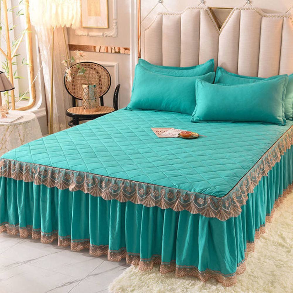 Drap housse en coton épais bonnet large pour lit 2 places grand confort