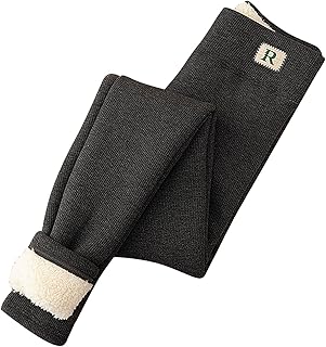 Mallas Negras Deporte Mujer Ropa de Abrigo de otoño e Invierno con Forro, Pantalones de Talle, Mallas de Lana de con de Punto de algodón Grueso y cálido para Mujer Mallas Corta Mujer