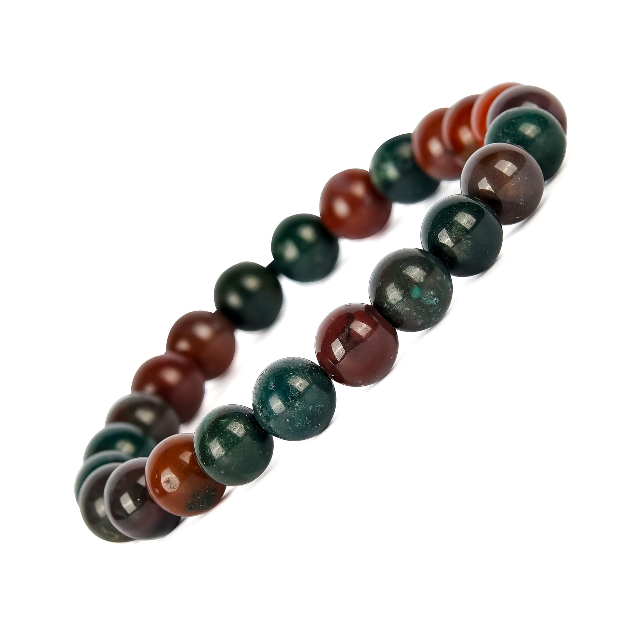 GEMSMANTRA Blood Stone Bracelet | With Certificate and Extra Stones | Unisex Reiki Healing, Crystal Healing and Chakra Balance | 8 mm beads and Stretchable Band (B0CT5S3T17) Amazon Price History, Amazon Price Tracker