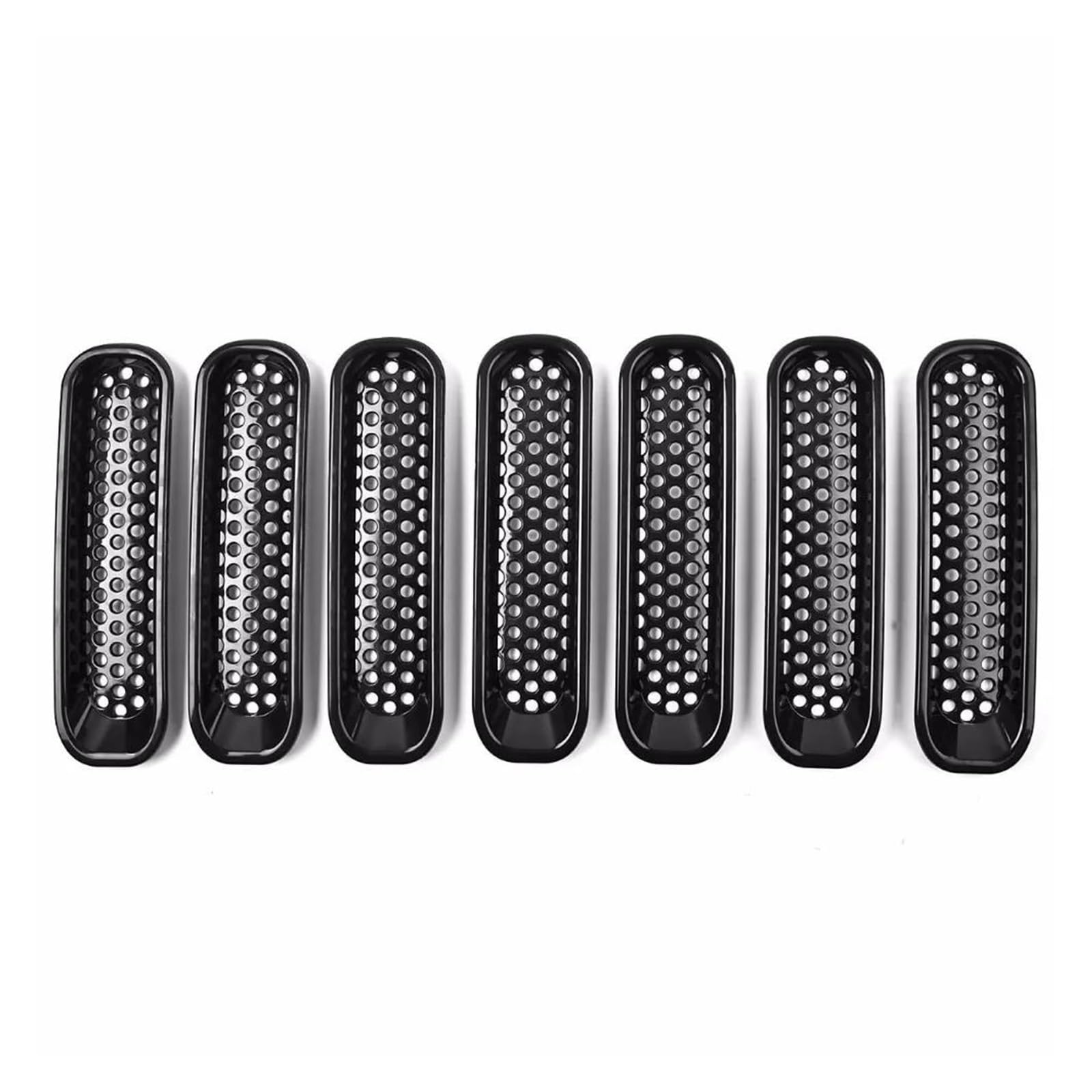 Auto Paraurti Anteriore Griglia Griglie Per Jeep Per Wrangler JK Inserti Griglia Anteriore E Cornice Copertura Fari Inserto 07-18
