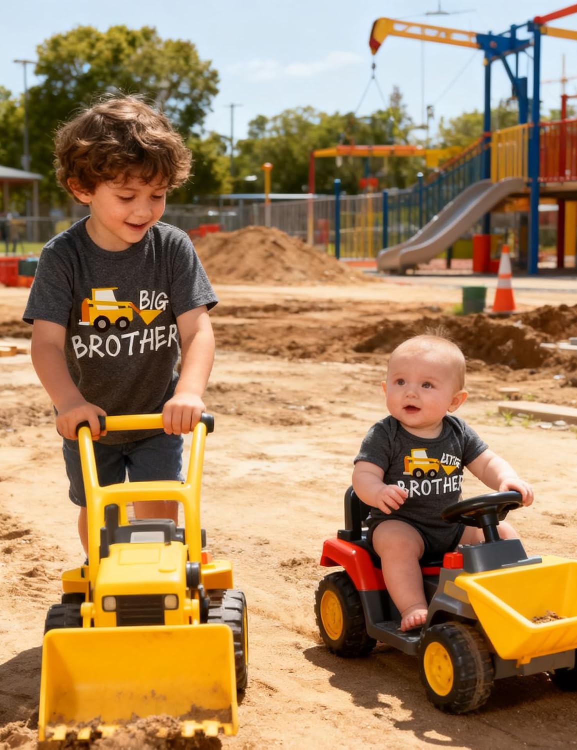 Funnycokid Big Brother Little Brother Matching Outfits Toddler Lil Bro Boy Shirts Set Baby Gifts Clothes