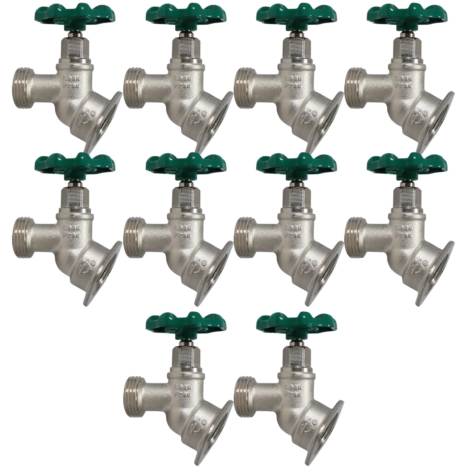 XFITTING 3/10.2 cm hembra NPT x 3/4 GHT Sillcocks, GHT (manguera de jardín roscada) - Latón 26-2-4 (2)