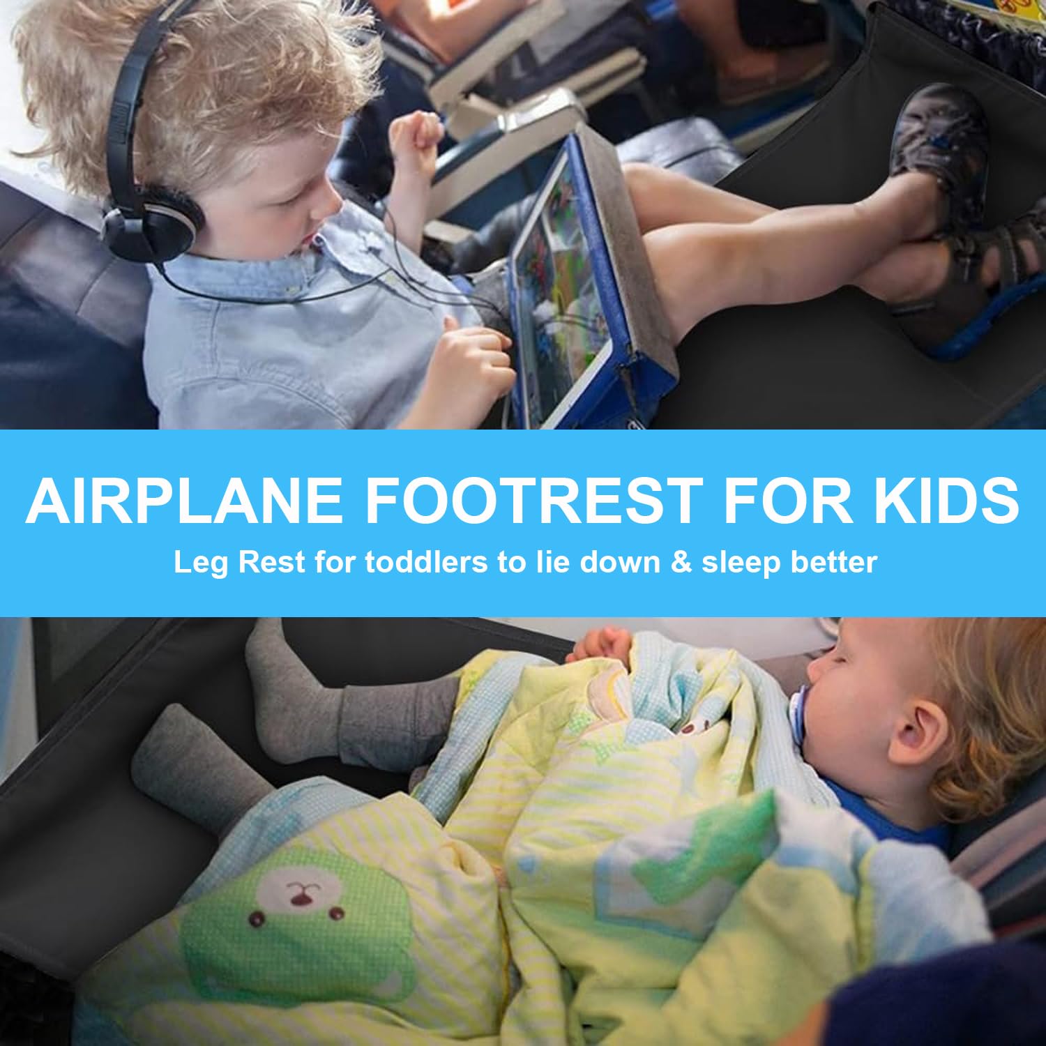 Travel Essentials Reposapies Cómodo y Seguro Coche Niños Reposapies Niños Coche Cama de Viaje Bebe
