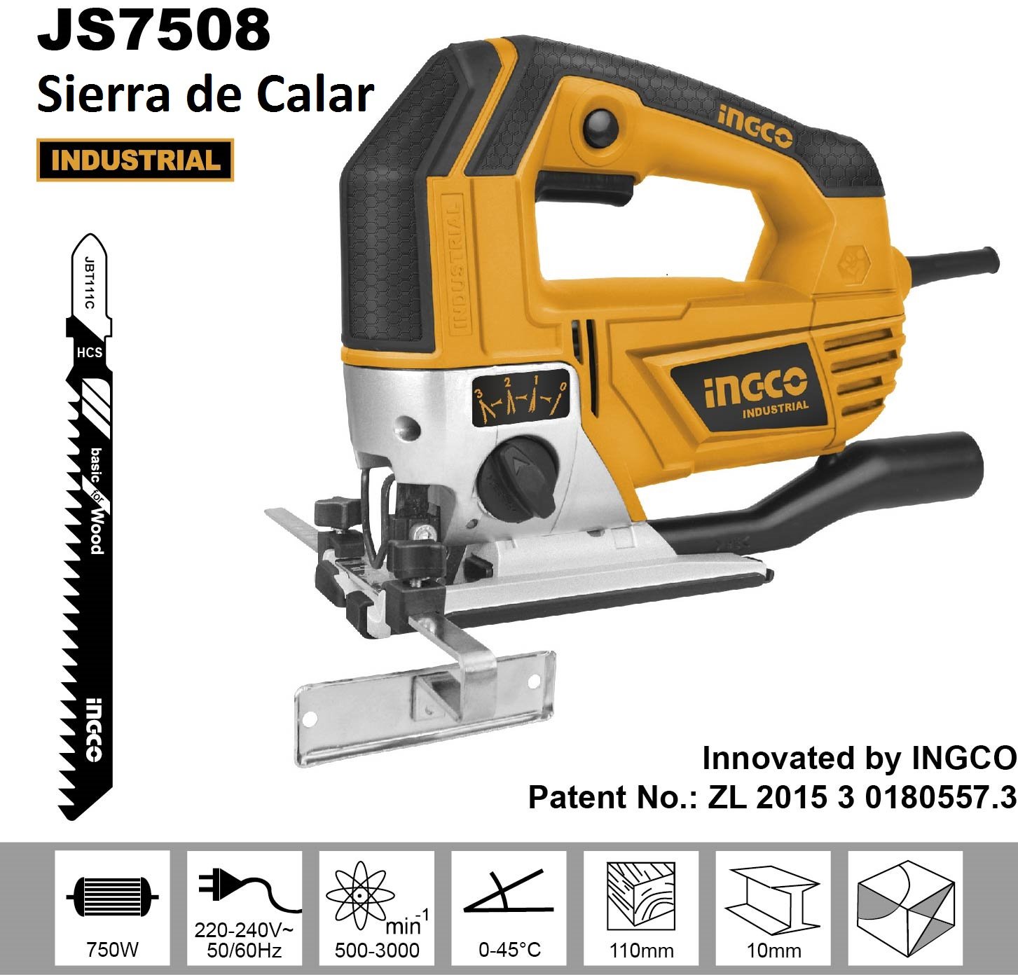 Ingco - Sierra De Calar Js7508 750W