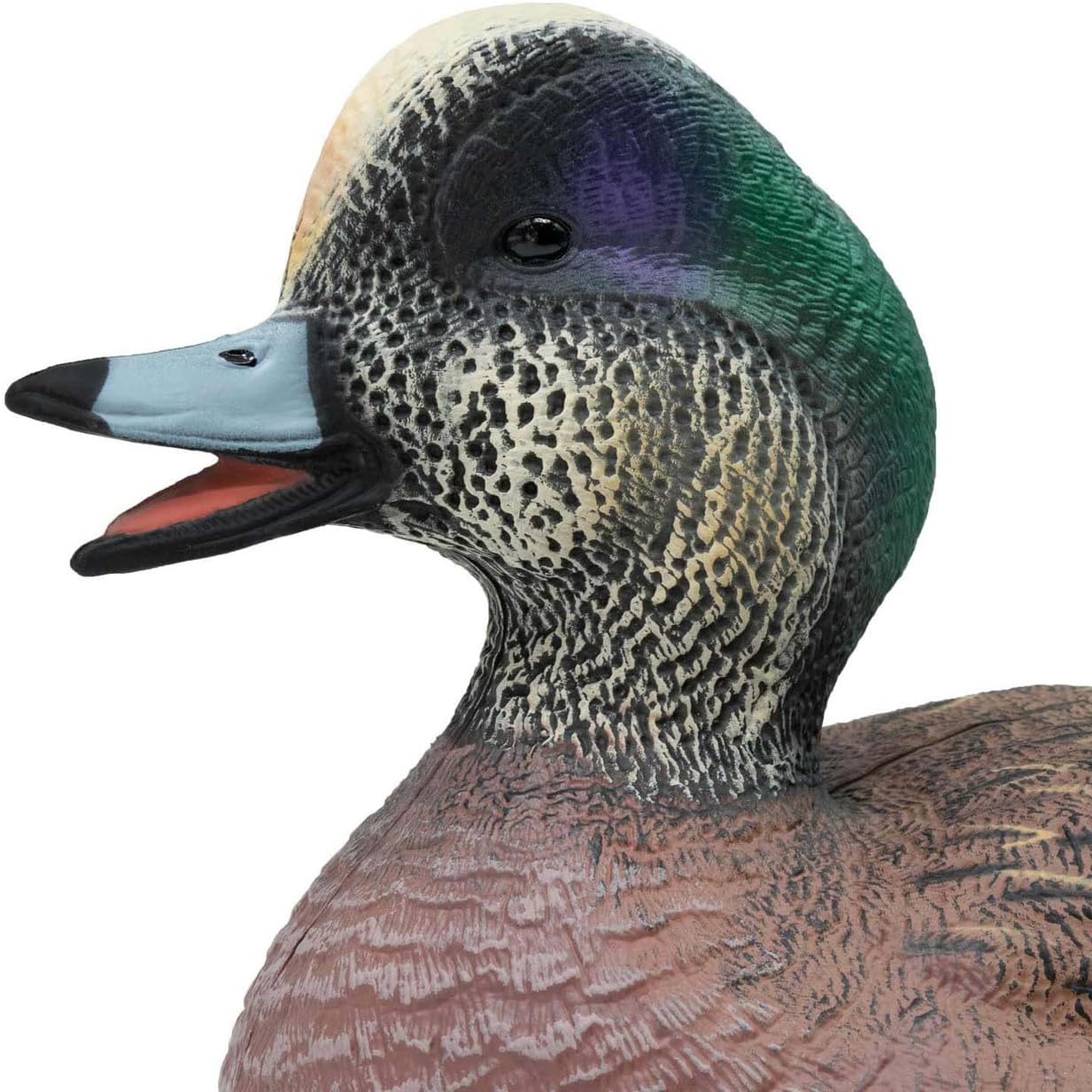 Final Approach Live Wigeon Floater Duck Decoys, 6 Pack in Brown