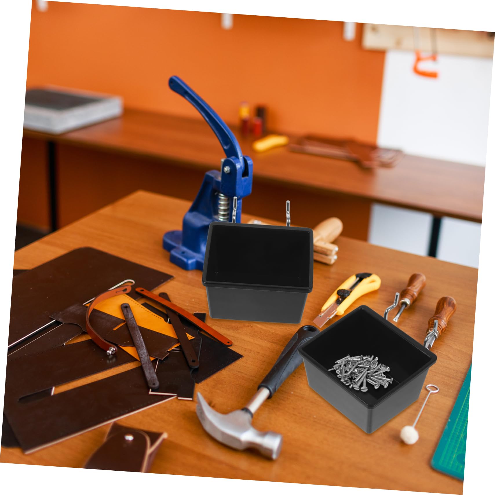 ARTIBETTER Pegboard Bins 5 Pack Utility Bins Heavy Duty Easy to Install Home Garage Storage