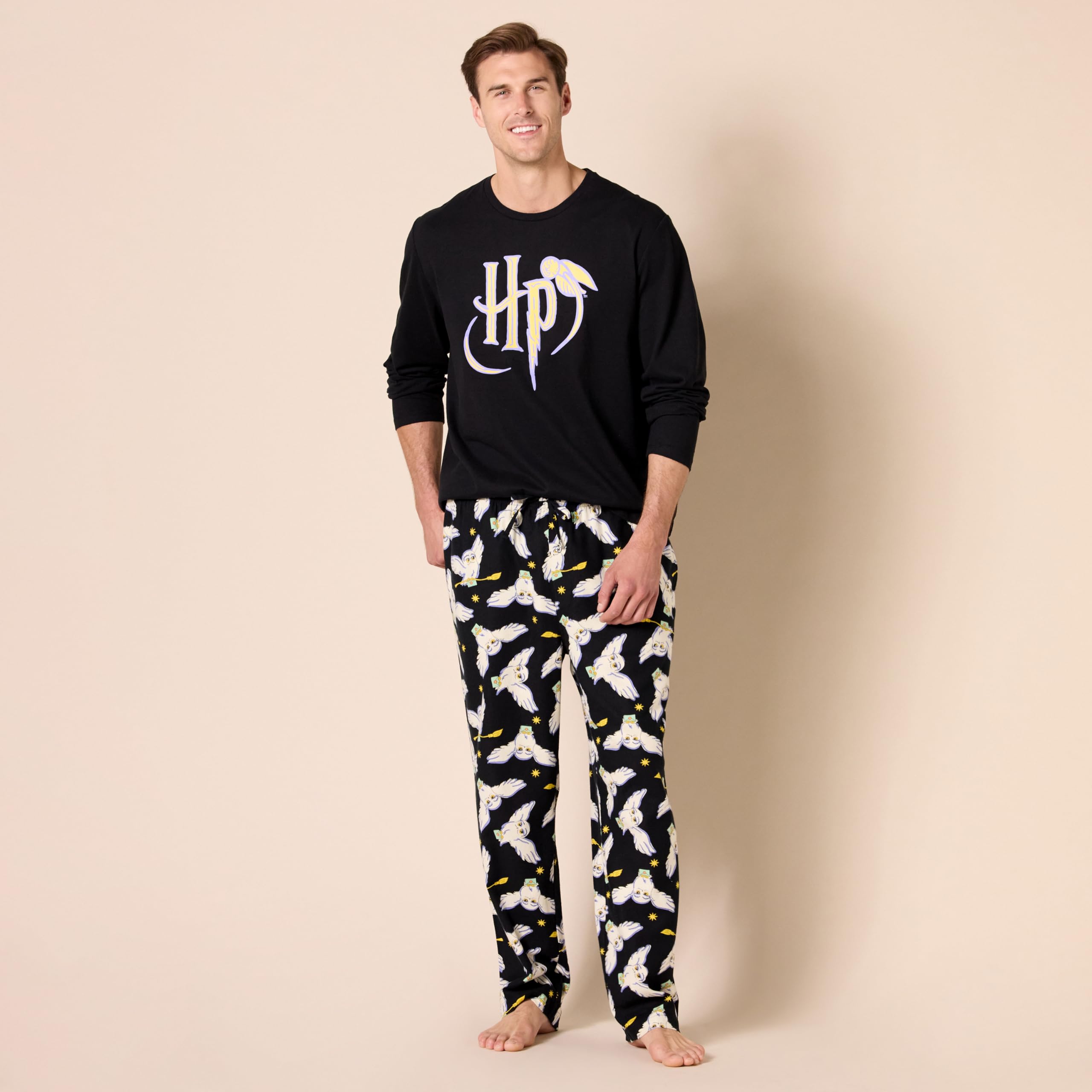 Amazon Essentials Completo Pigiama con Pantaloni e Maglia a Maniche Lunghe in Flanella Uomo