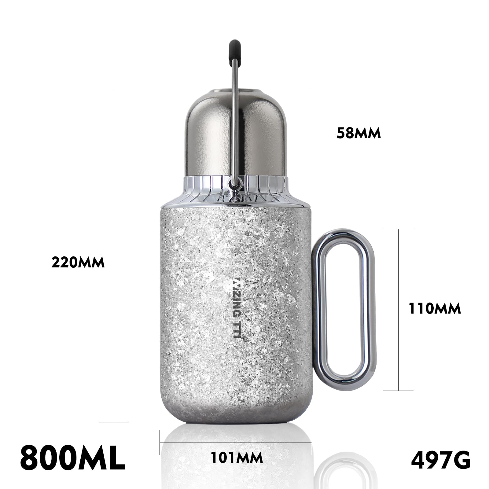Amazon.com: ZING TTI Titanium Thermos 800ml, Pure Titanium Vacuum