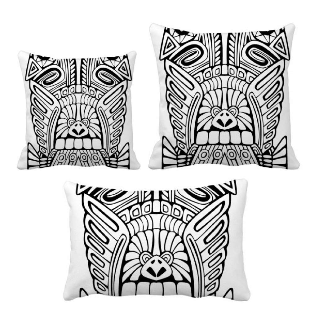 Coussin de soutien lombaire design totem taie lavable pour canapé inconfortable