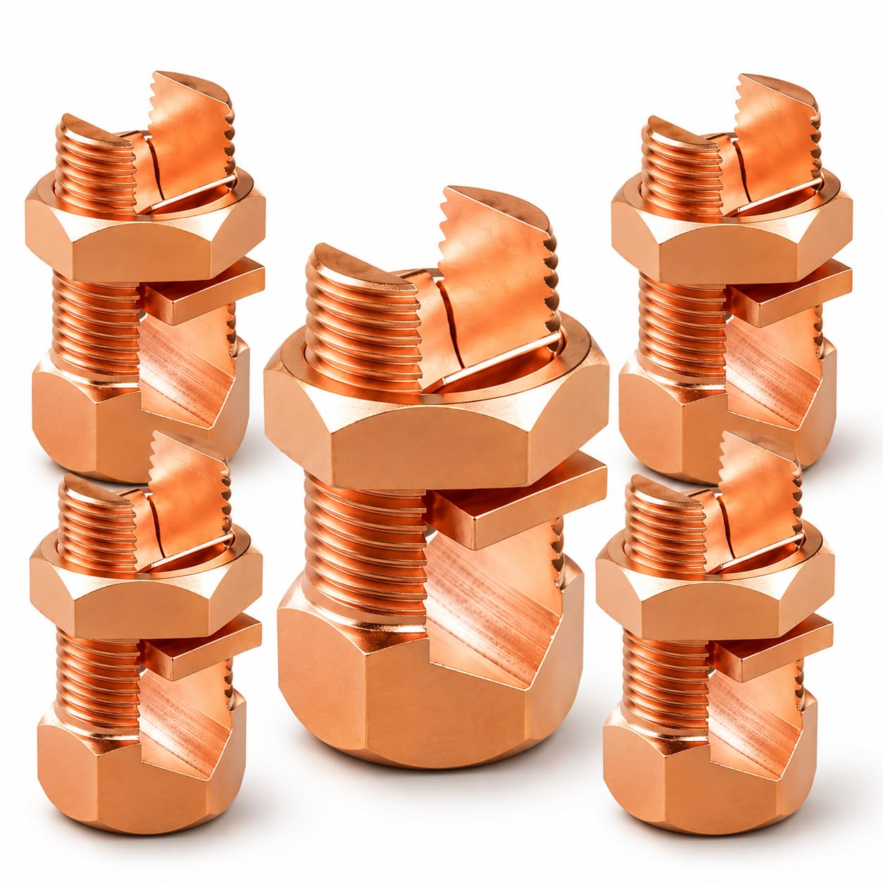 Copper Split Bolt Connectors - 5 Pack -8