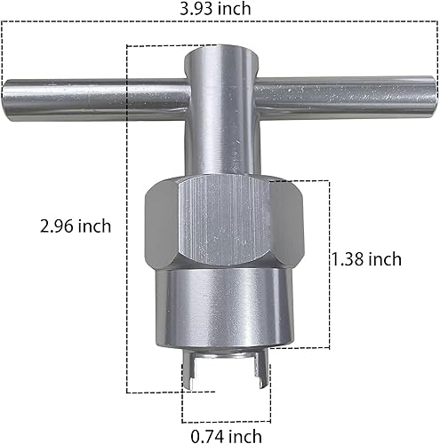 Miniatura 2 de Versión actualizada 104421 Herramienta de extracción de cartuchos, compatible con cartuchos de mango único Moen 1200, 1222 y 1225, herramienta de