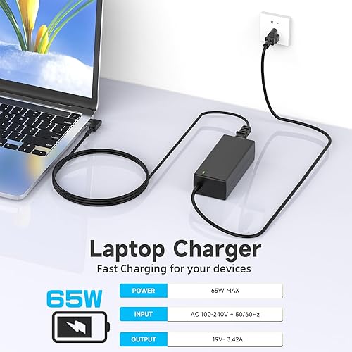 Miniatura 3 de Cargador para portátil de 65 W compatible con Acer ChromeBook 11 13 14 15 R11 N15Q8 N15Q9 N15Q10 CB3 CB5 C720 C720P C731 C738T C740 C810 C730E