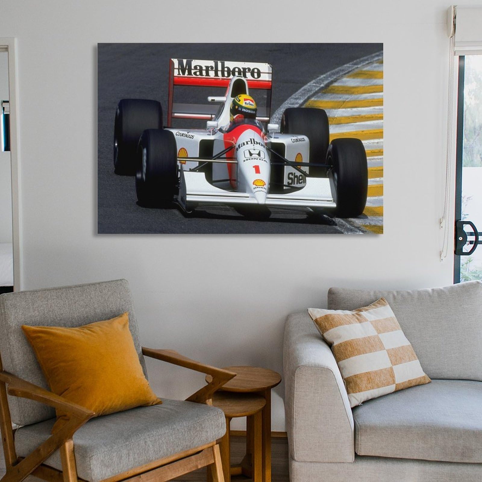 Amazon.co.jp: F1フォーミュラアイルトンセナスターレースカーポスター