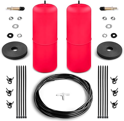 Kit de suspensión de bolsa de resorte compatible con Ram 15001500 Classic Pickups 09-22 Heavy Duty Air Ride Helper Spring Bag Ultimate Plus