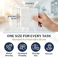 Vista 5 de McKesson Esponjas tejidas de gasa, no estériles, (4 x 4 pulgadas (200 unidades)