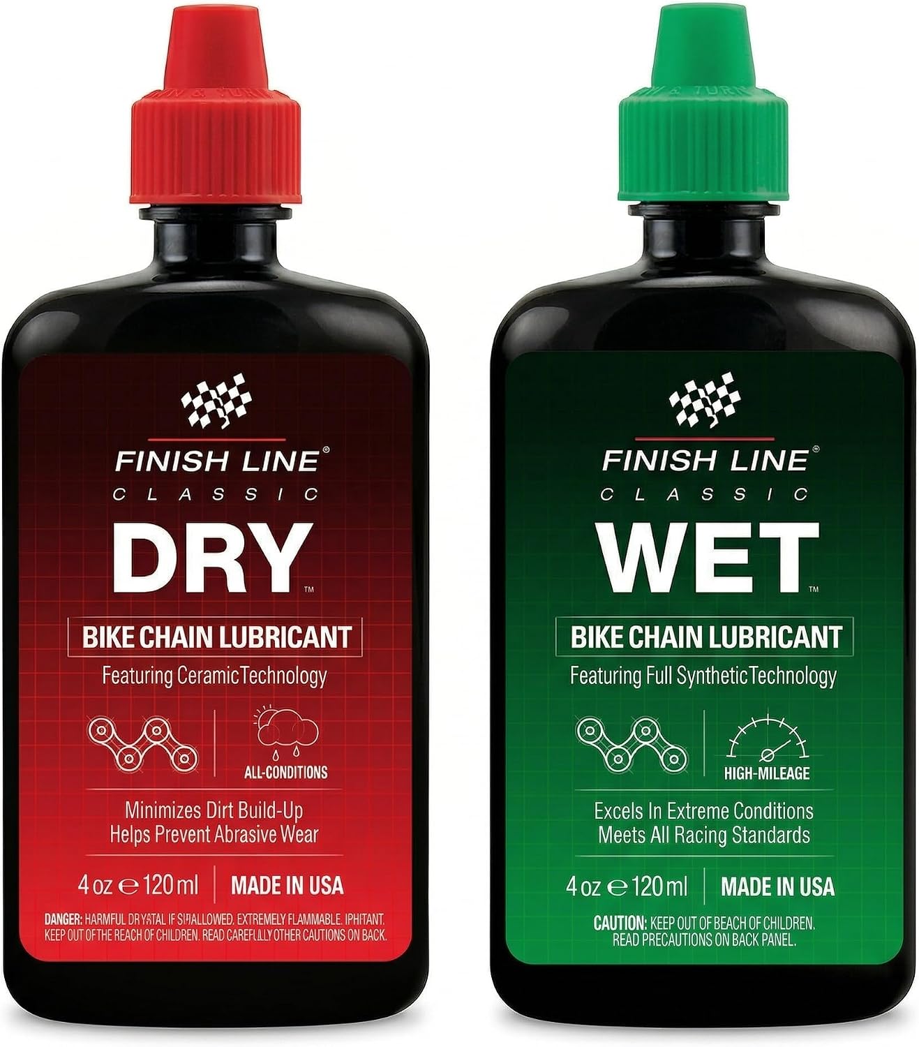 Finish Line Wet Bike Chain Lubricant 4 oz | bike-oils