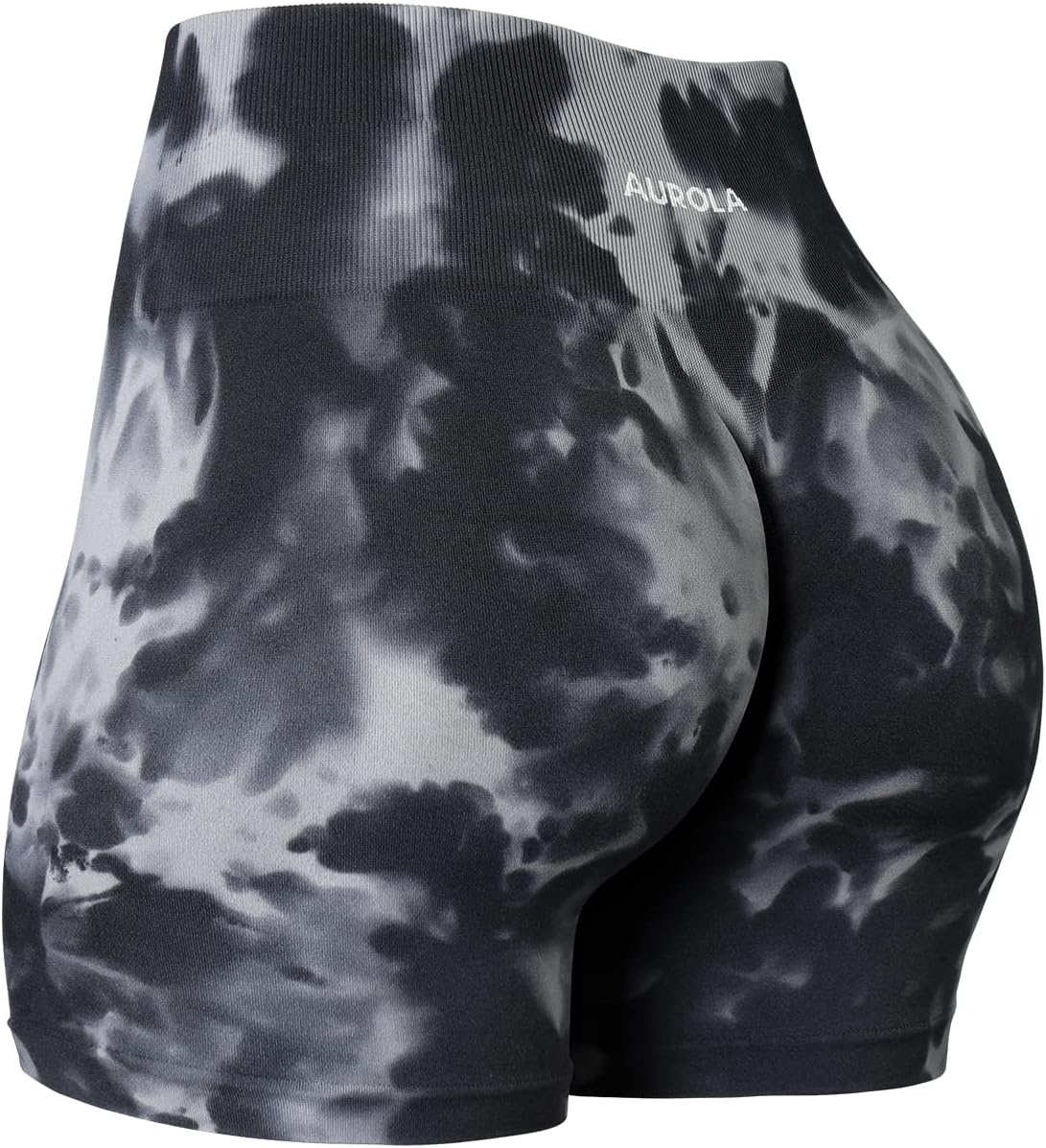 AUROLADream Collection Women Workout Shorts High Waist Gym Shorts, Scrunch Butt Seamless Athletic Shorts