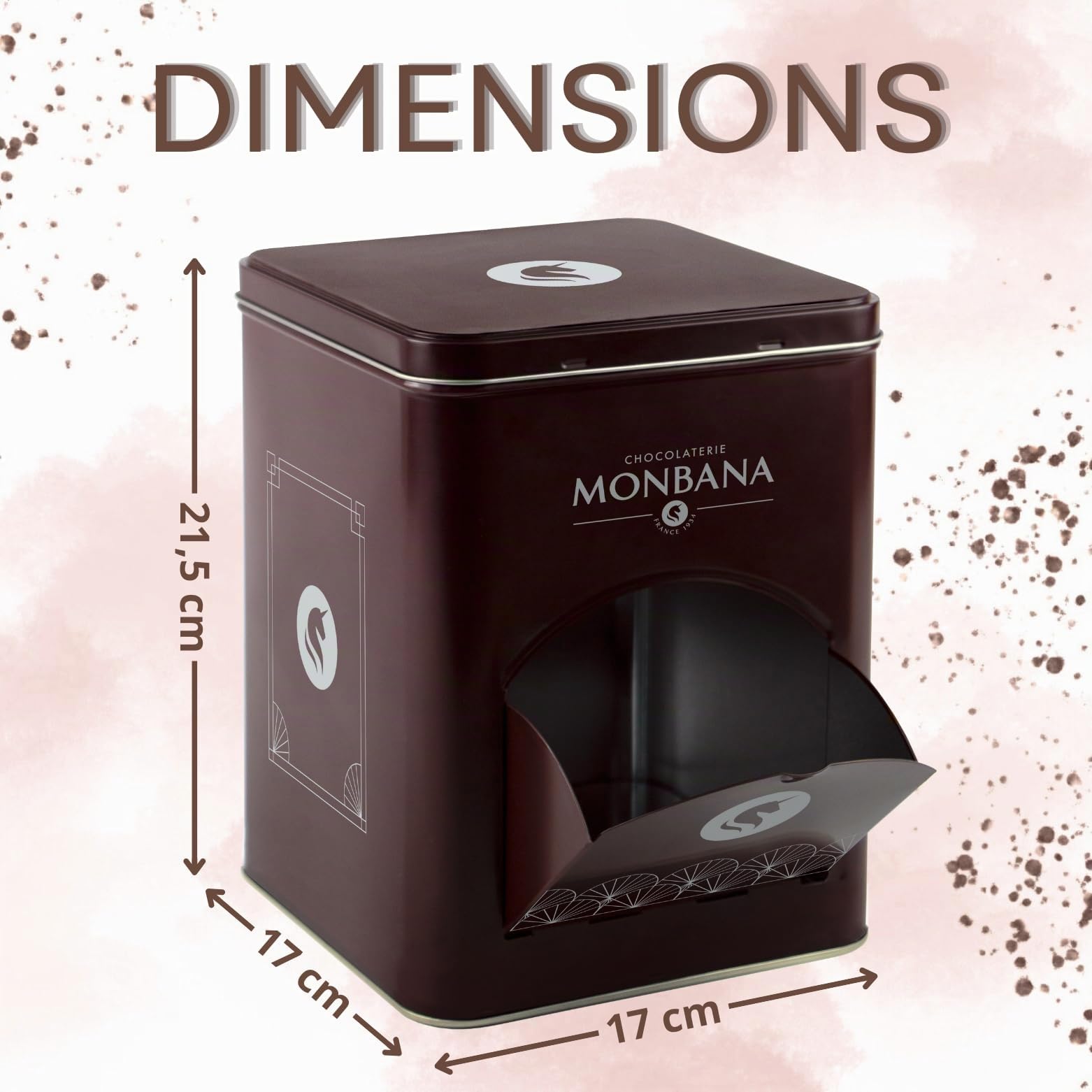 MONBANA - Assortiment de 180 mini-biscuits et croustilles en chocolat