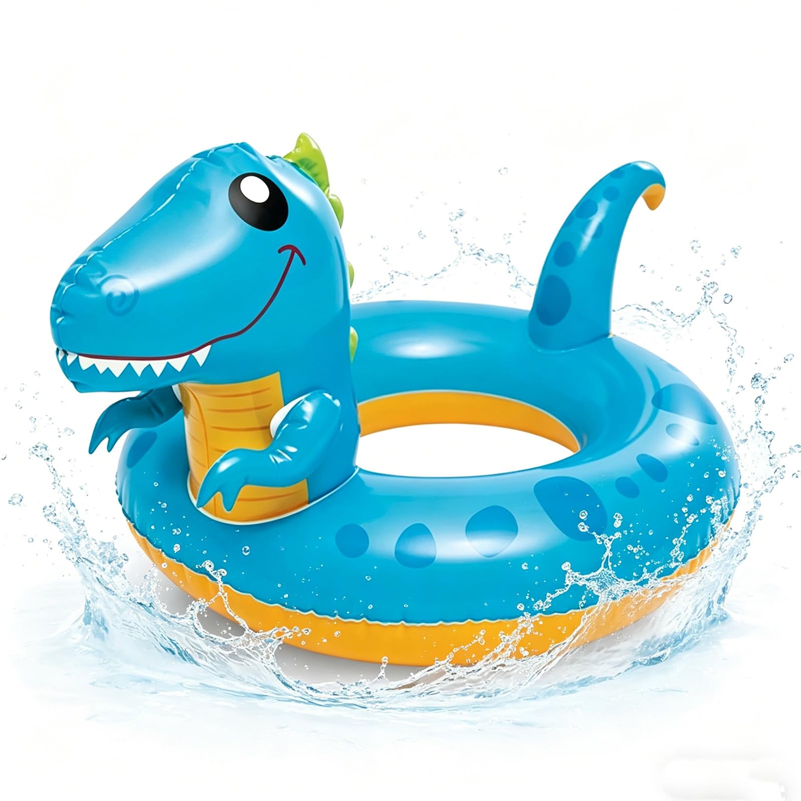 Dinosaur Inflatables Pool Float for Toddlers Kids Children, Dinosaur Rubber Rings 3-8 Year, Animal inflatables Swim Rings Pool Toy Floatie for Boys Girls Summer Gift Beach Pools Party Water Sports