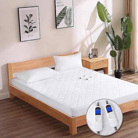 Heated Mattress Pad California King Size,Dual Control