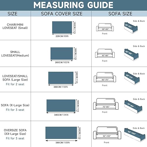 Vista 322 de VClife - Funda para sofá de 2 plazas o modular, de felpilla, antideslizante, lavable, apta para perros, protectora, caqui, 71 x 118 pulgadas 0 0