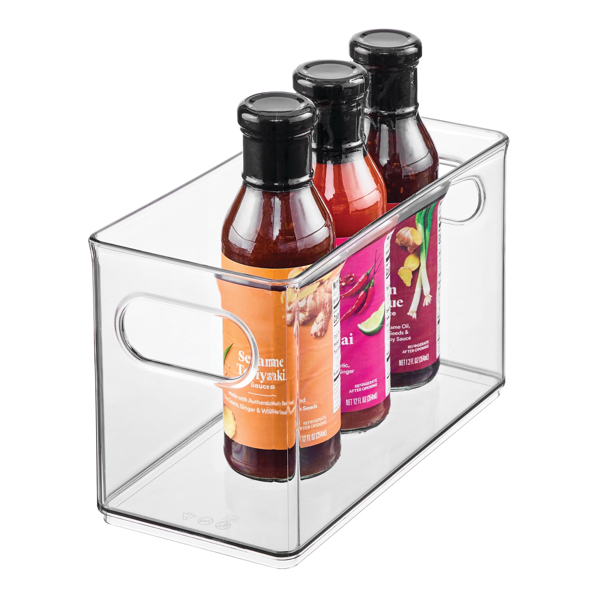 Interdesign Clear The Home Edit By Idesign Narrow Pantry Bin With Handles